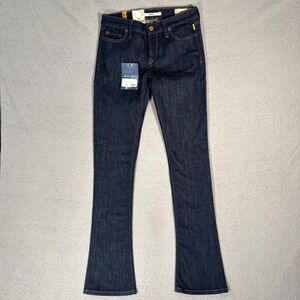 NWT Meltin Pot Nathalie Bootcut Jeans Women 26x33 Dark‎ Wash Denim MSRP $395
